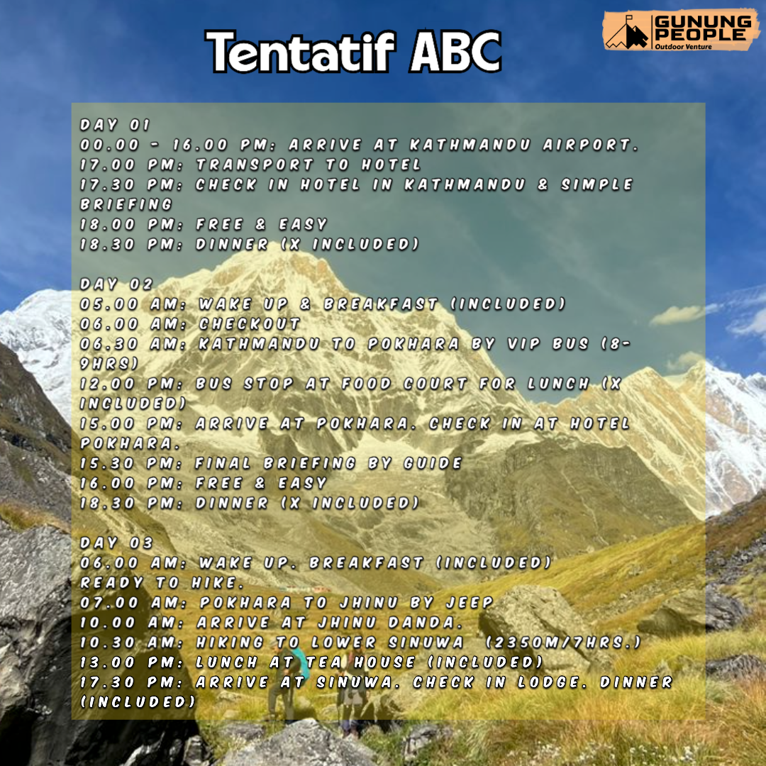 Annapurna Base Camp (4130M)+Machhapuchhre Base Camp (3700M)