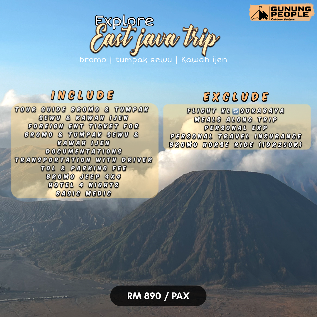 Explore East Java Trip Bromo & Tumpak Sewu