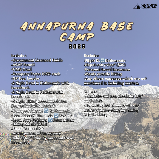 PRIVATE TRIP- ANNAPURNA BASECAMP (ABC), NEPAL - 2026 Edition